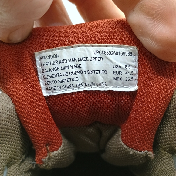 Eddie Bauer "Brandon" Brown And Black Hiking Boots Mens Size 8.5 - Picture 6 of 11